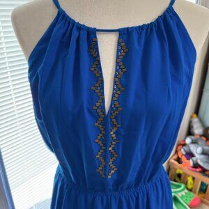 NWT RED Saks Fifth Avenue Bright Blue Dress SZ Large